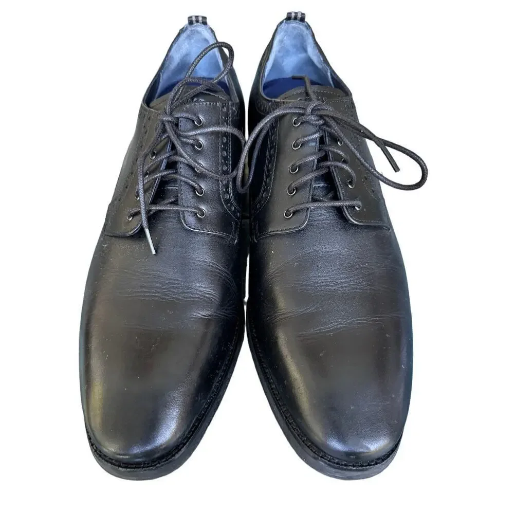 NWT - COLE HAAN Mens Black leather shoes, NEW W/ BOX, size 13